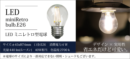 LEDミニレトロ型電球